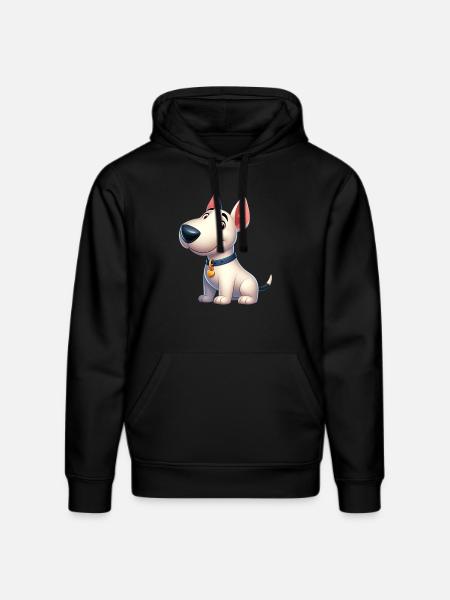 Bull Terrier 5 - Stanley/Stella DRUMMER Unisex Organic Hoodie - black