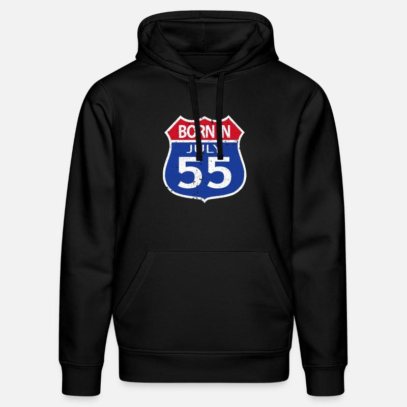 Geboren im Juli 1955 - Stanley/Stella Unisex Bio-Hoodie DRUMMER  - Schwarz