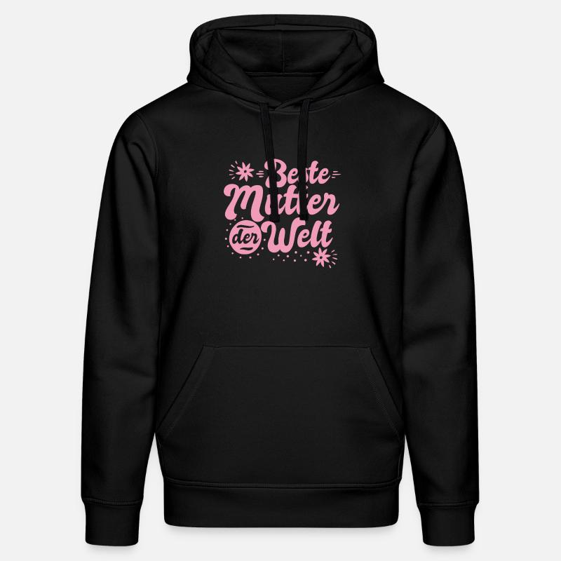 Beste Mutter Welt Mama Mutti - Stanley/Stella Unisex Bio-Hoodie DRUMMER  - Schwarz