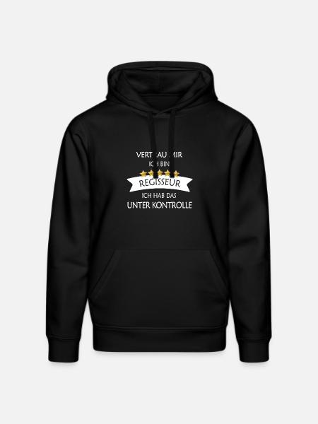 Vertrau mir Regisseur - Stanley/Stella Unisex Bio-Hoodie DRUMMER - Schwarz