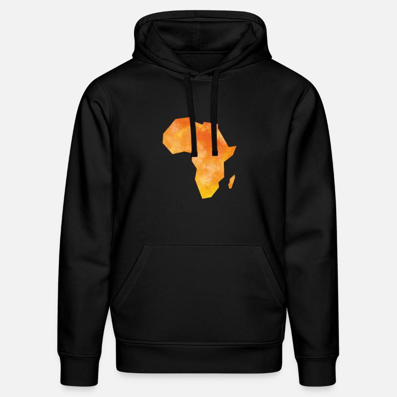 Map Africa - Sweat à capuche bio DRUMMER Stanley/Stella Unisexe - noir