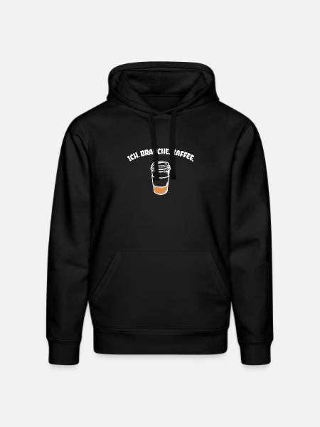 Kaffee Statement Kaffeetrinker Kaffeeliebhaber - Stanley/Stella Unisex Bio-Hoodie DRUMMER  - Schwarz