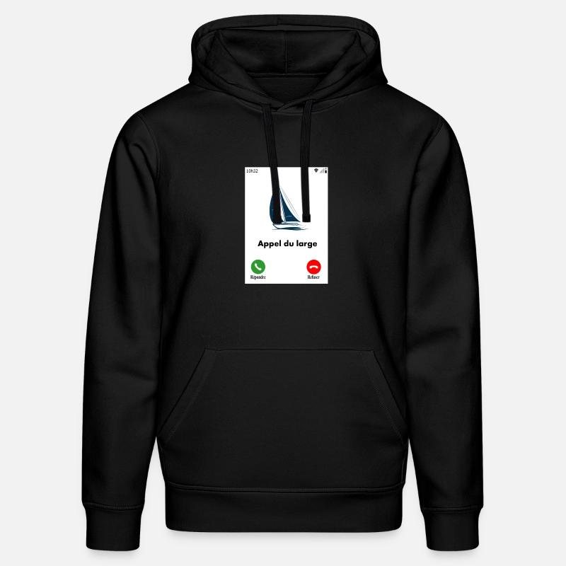 Appel du large - Sweat à capuche bio DRUMMER Stanley/Stella Unisexe - noir