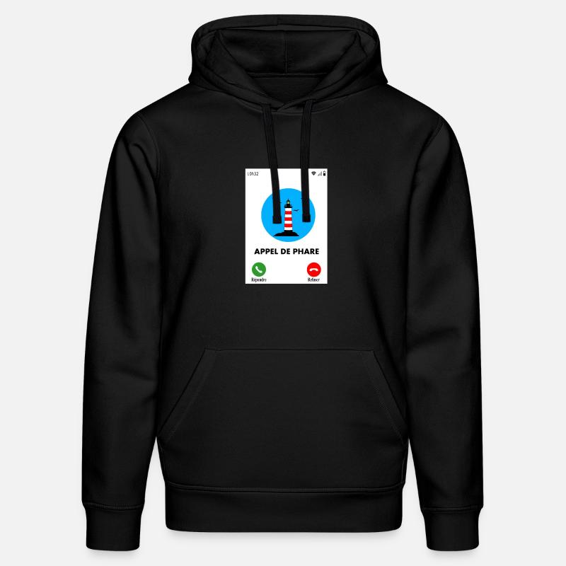 Appel de phare - Sweat à capuche bio DRUMMER Stanley/Stella Unisexe - noir