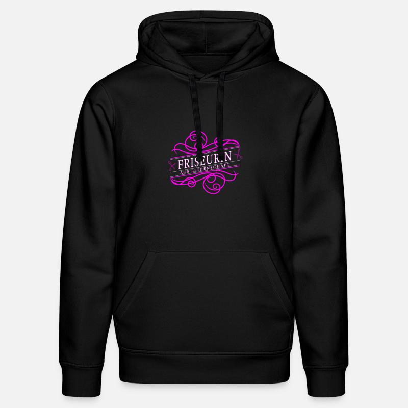 Coiffeur avec passion - Sweat à capuche bio DRUMMER Stanley/Stella Unisexe - noir