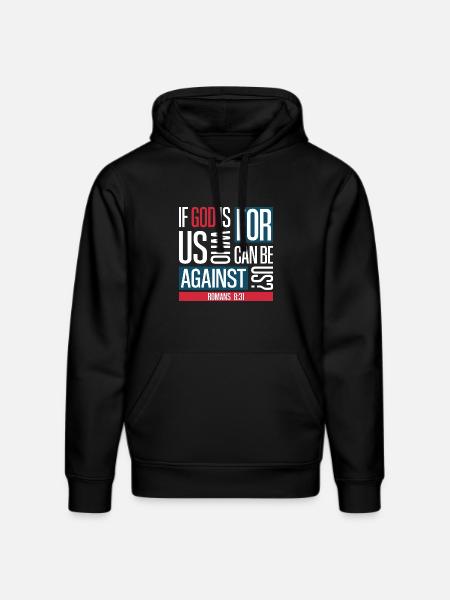 God for us (dark) - Stanley/Stella DRUMMER Unisex Organic Hoodie - black