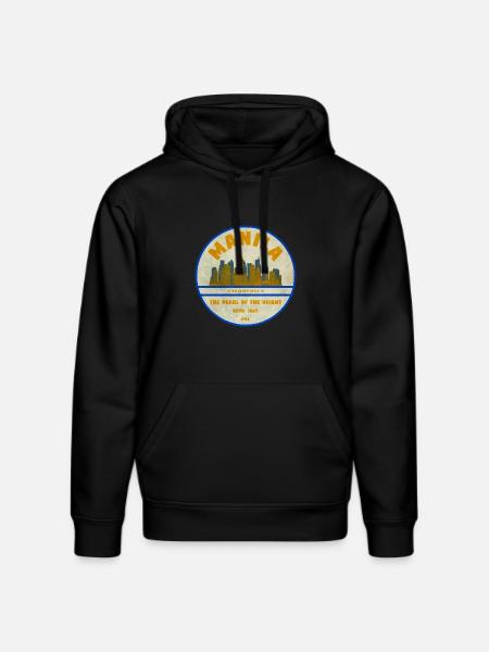 Manila Skyline – Perle des Orients - Stanley/Stella Unisex Bio-Hoodie DRUMMER - Schwarz