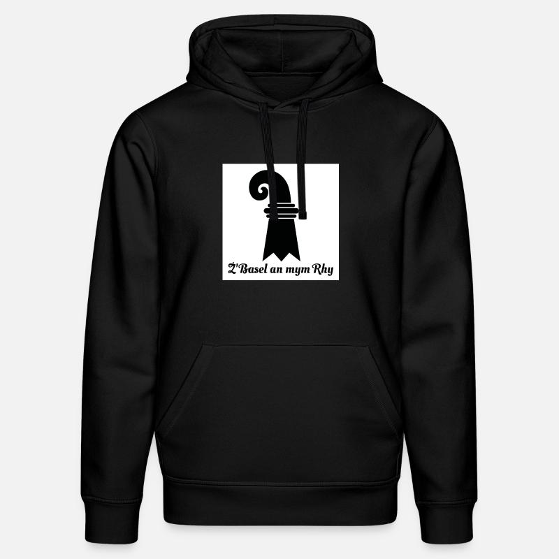 Basel am Rhein - Stanley/Stella Unisex Bio-Hoodie DRUMMER  - Schwarz