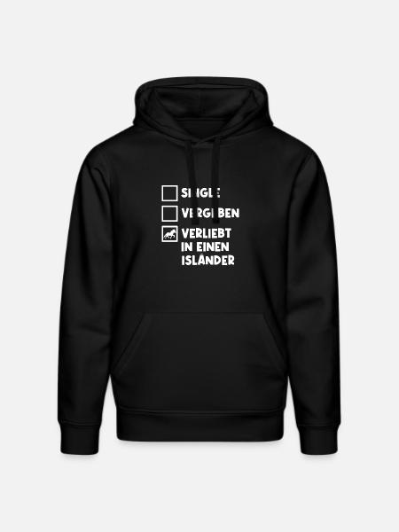 Islandpferde Pferdeliebe Statement Pferdenarr - Stanley/Stella Unisex Bio-Hoodie DRUMMER - Schwarz