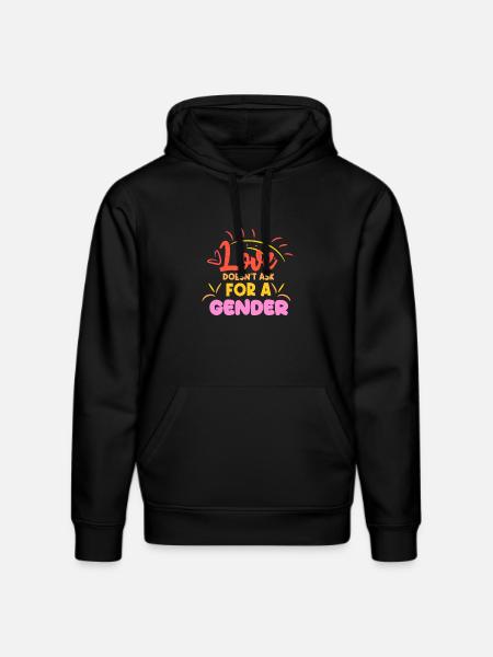 Lgbt Statement Same-sex partnership - Stanley/Stella DRUMMER Unisex Organic Hoodie - black