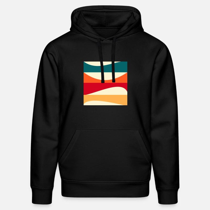 Constructivism - MODERN ART - BACKGROUND - Stanley/Stella DRUMMER Unisex Organic Hoodie - black