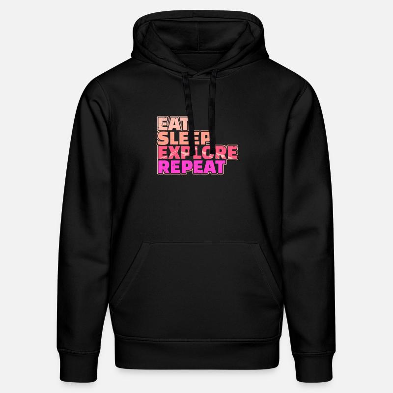 Bergsteigen Wanderer Wanderung Wandern Statement - Stanley/Stella Unisex Bio-Hoodie DRUMMER  - Schwarz