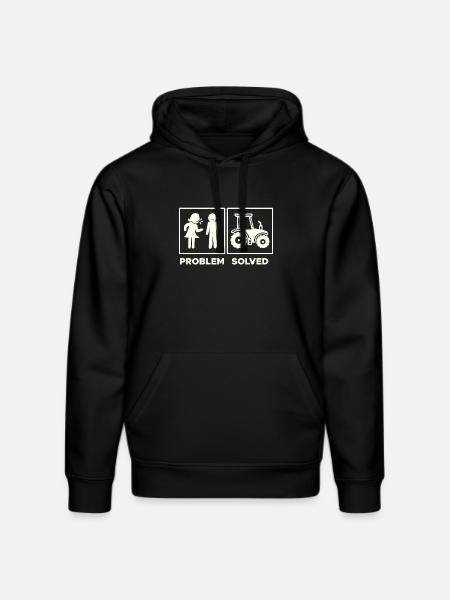 Traktor Statement Nutzfahrzeug Fahrzeug Ackerbau - Stanley/Stella Unisex Bio-Hoodie DRUMMER  - Schwarz