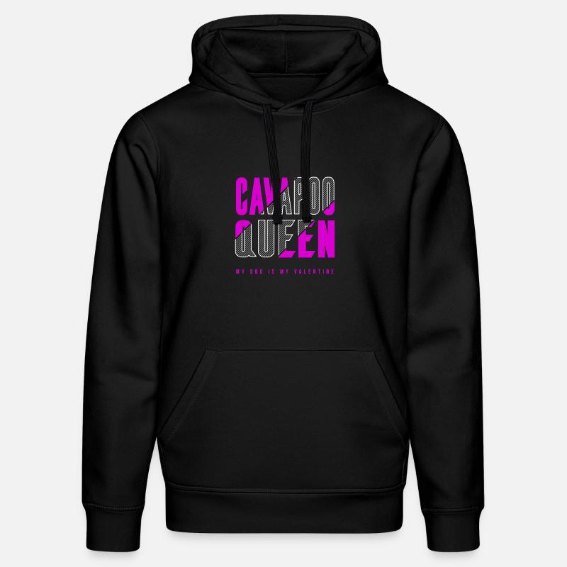 Cavapoo Königin - Stanley/Stella Unisex Bio-Hoodie DRUMMER  - Schwarz