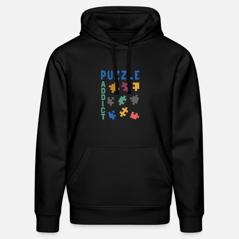 Puzzle addict - Sweat à capuche bio DRUMMER Stanley/Stella Unisexe - noir