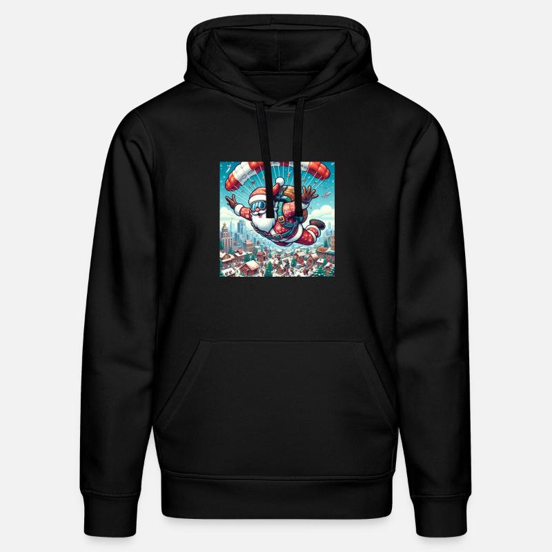 Design de Noël 11 - Sweat à capuche bio DRUMMER Stanley/Stella Unisexe - noir