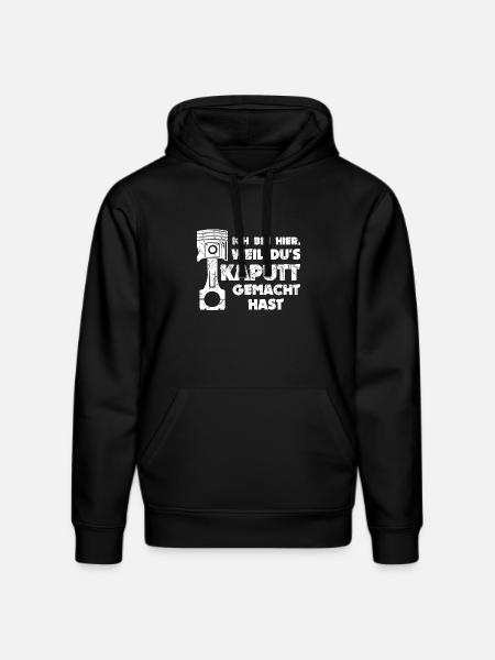 Mechaniker Job Arbeiter Workaholic Statement - Stanley/Stella Unisex Bio-Hoodie DRUMMER  - Schwarz