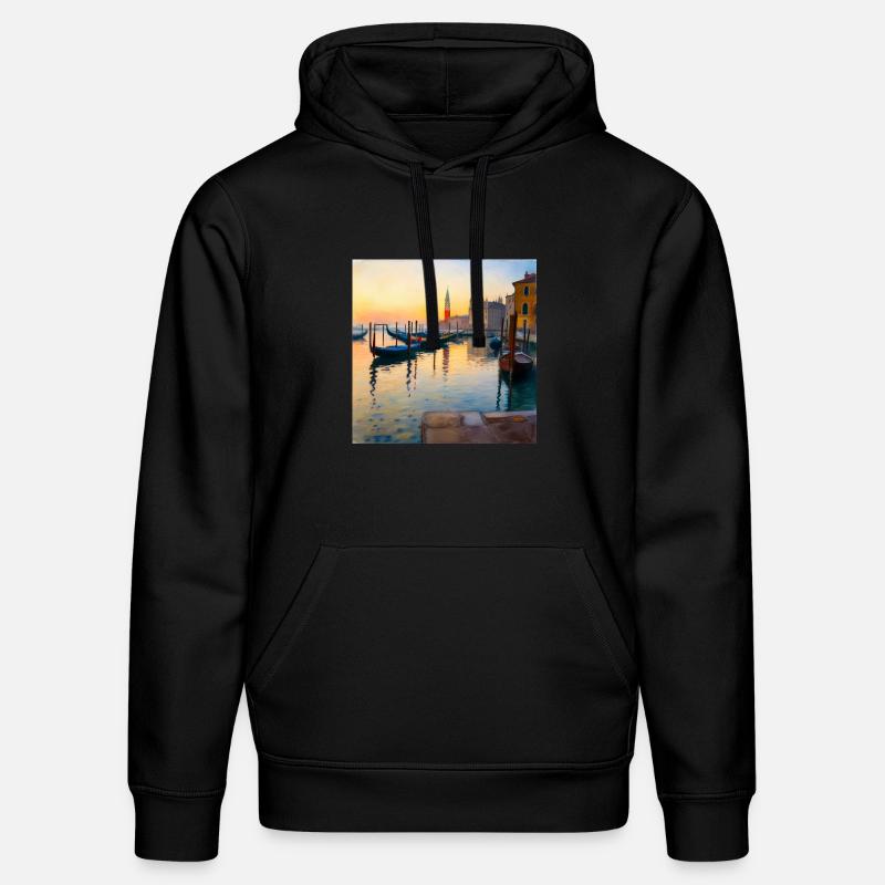 Venise - Sweat à capuche bio DRUMMER Stanley/Stella Unisexe - noir