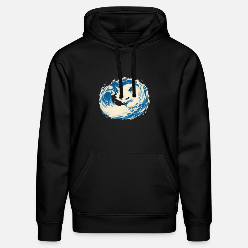 Polarfuchs - Stanley/Stella Unisex Bio-Hoodie DRUMMER  - Schwarz