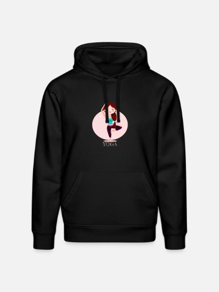 Yoga-Mädchen - Stanley/Stella Unisex Bio-Hoodie DRUMMER  - Schwarz