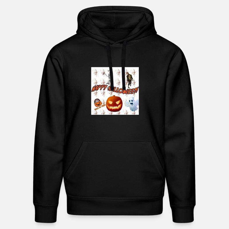 Frohes Halloween Version 3 - Stanley/Stella Unisex Bio-Hoodie DRUMMER  - Schwarz