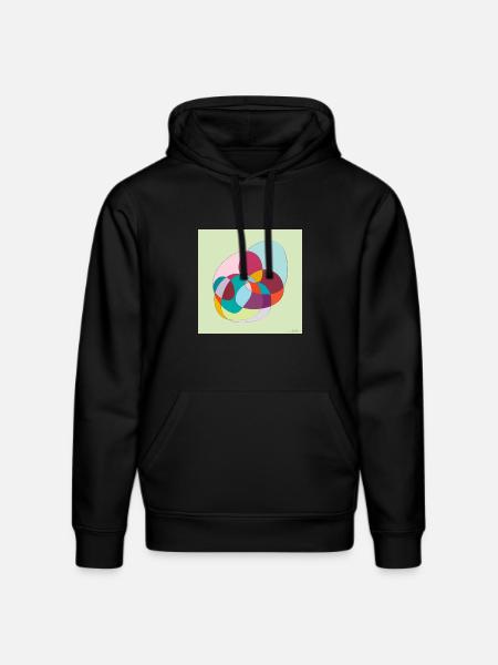 Verschlungene Farbübergänge - Stanley/Stella Unisex Bio-Hoodie DRUMMER - Schwarz