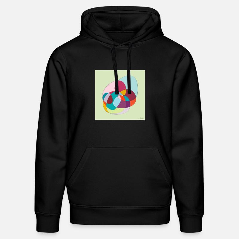 Verschlungene Farbübergänge - Stanley/Stella Unisex Bio-Hoodie DRUMMER  - Schwarz
