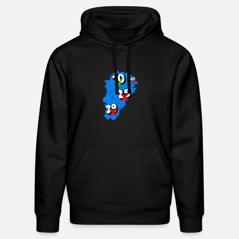 Région franche comté - Sweat à capuche bio DRUMMER Stanley/Stella Unisexe - noir