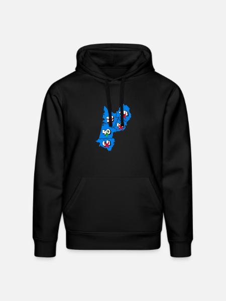 Aquitaine Region - Stanley/Stella DRUMMER Unisex Organic Hoodie - black