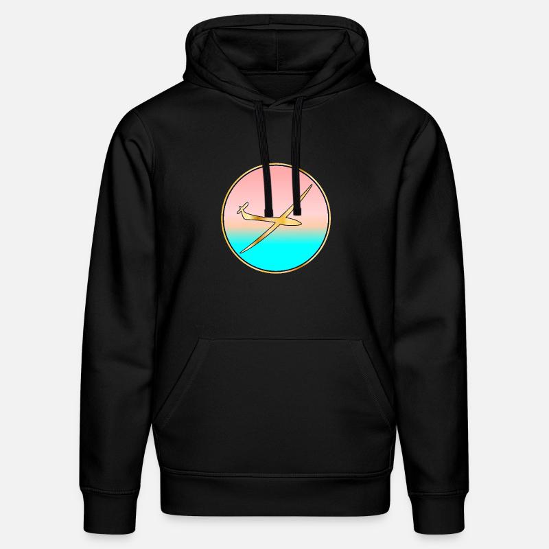 PLANEUR SEA SUNSET - Sweat à capuche bio DRUMMER Stanley/Stella Unisexe - noir