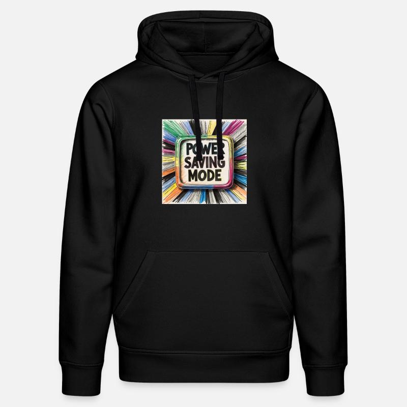 Power Saving Mode - Stanley/Stella Unisex Bio-Hoodie DRUMMER  - Schwarz