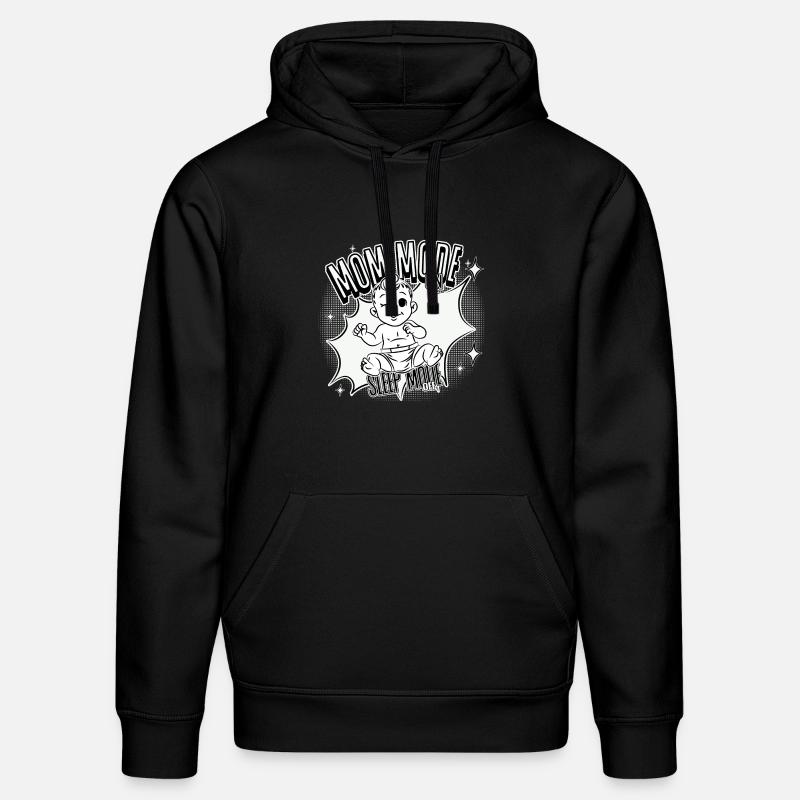 Mode Maman Activé – Mode veille désactivé - Sweat à capuche bio DRUMMER Stanley/Stella Unisexe - noir
