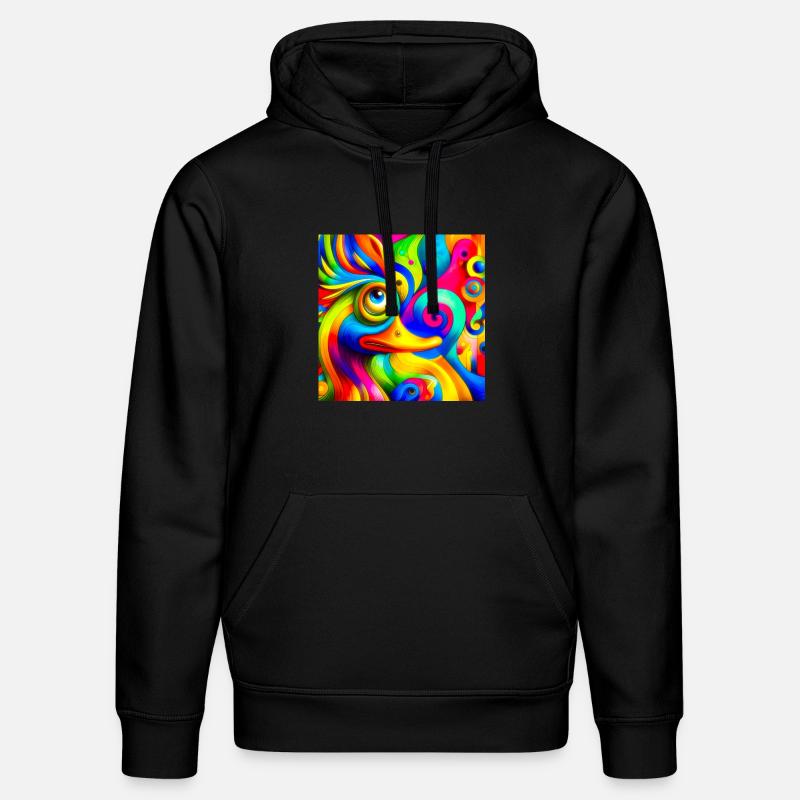Gemälde von einer ente - Stanley/Stella Unisex Bio-Hoodie DRUMMER  - Schwarz