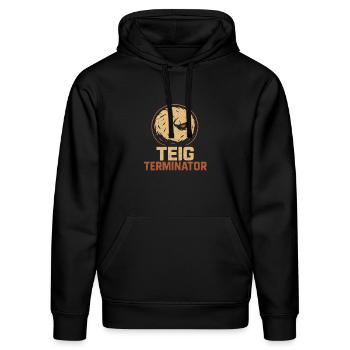 Dough Terminator Bread Design for Clay Heroes - Stanley/Stella DRUMMER Unisex Organic Hoodie - black - Front - Marisol (170cm) & Nik (191cm)