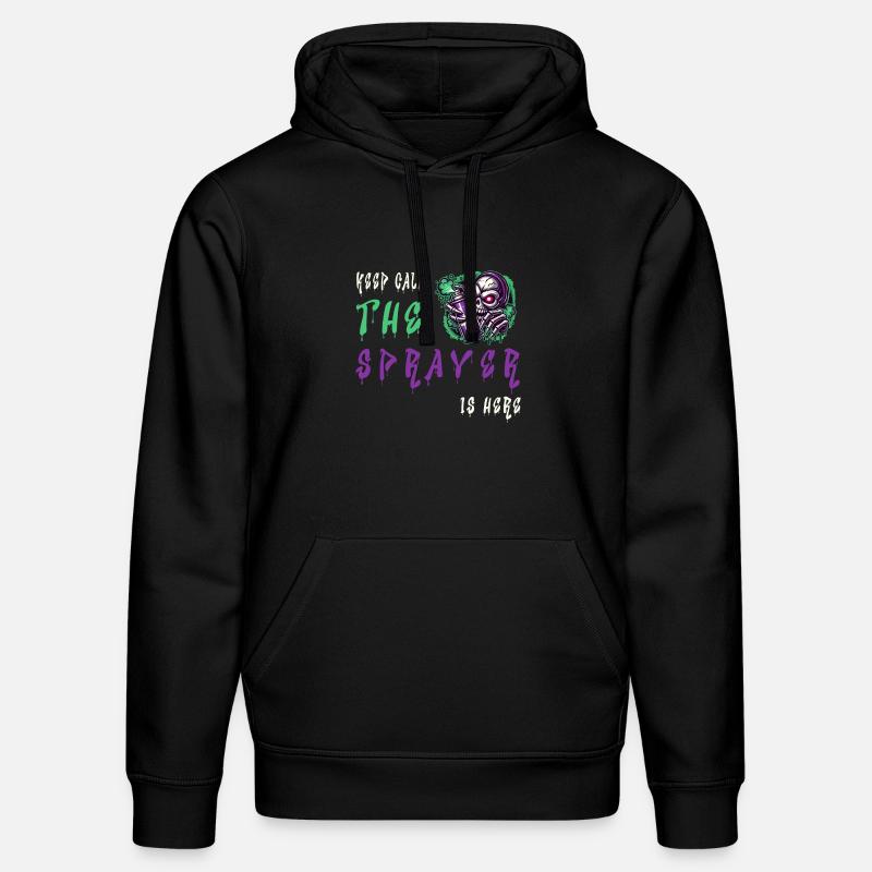 Keep Calm – Le pulvérisateur - Sweat à capuche bio DRUMMER Stanley/Stella Unisexe - noir