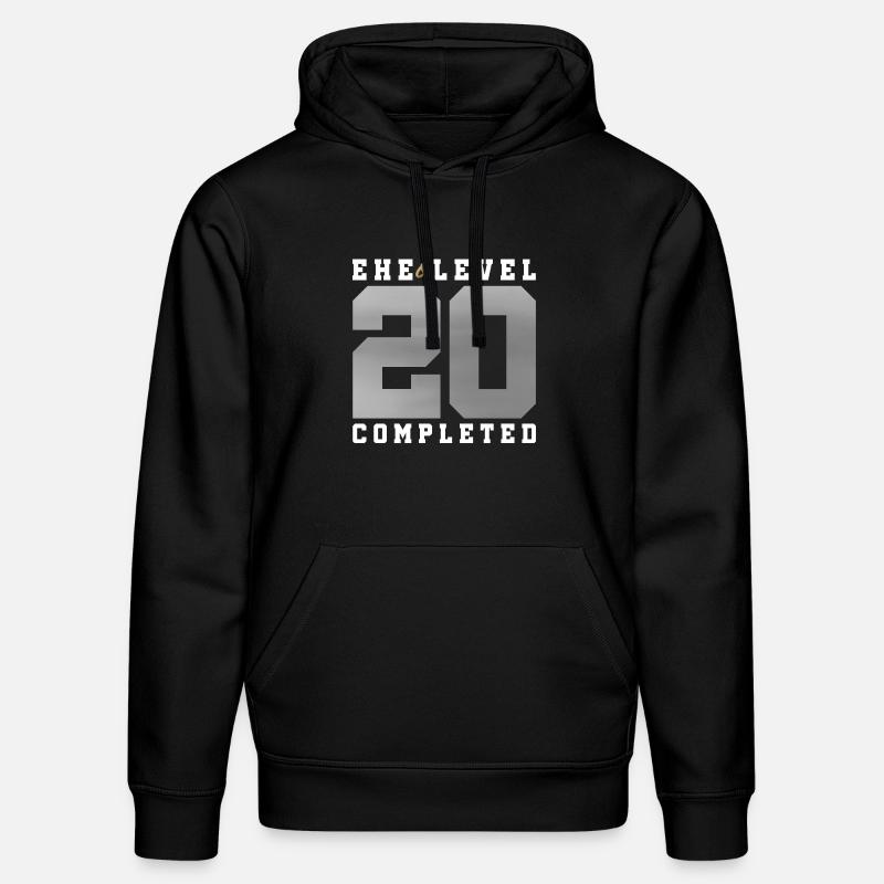 20e anniversaire de mariage - Sweat à capuche bio DRUMMER Stanley/Stella Unisexe - noir