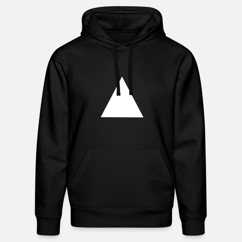 Abstract Geometric Triangle Composition - Stanley/Stella DRUMMER Unisex Organic Hoodie - black