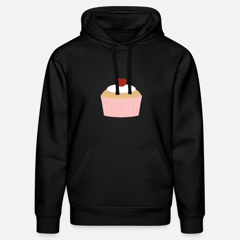 Cupcake pastel à la cerise - Sweat à capuche bio DRUMMER Stanley/Stella Unisexe - noir