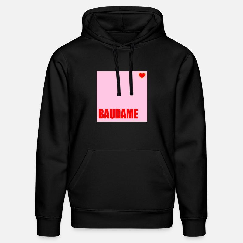 MAÎTRE D’OUVRAGE BAUDAME HAUSBAU HERZ - Sweat à capuche bio DRUMMER Stanley/Stella Unisexe - noir