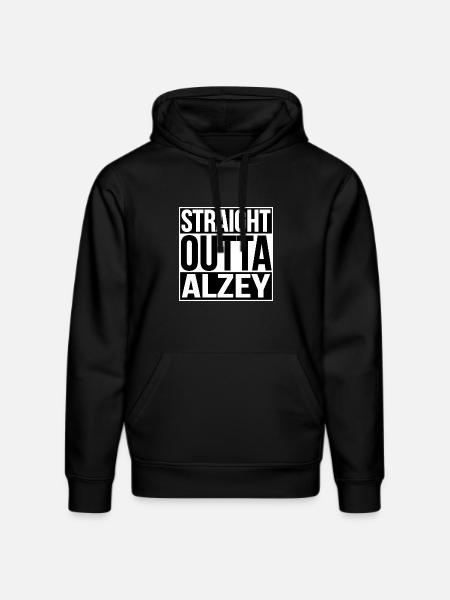 Straight Outta Alzey - Stanley/Stella DRUMMER Unisex Organic Hoodie - black