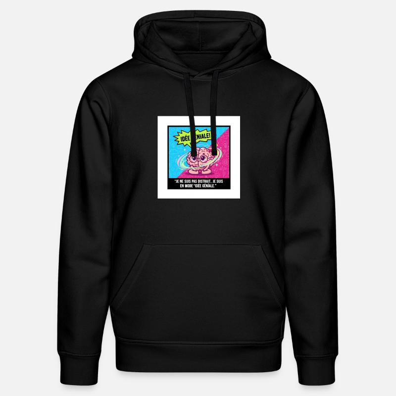 Geniale Idee Brain Pop - Stanley/Stella Unisex Bio-Hoodie DRUMMER  - Schwarz