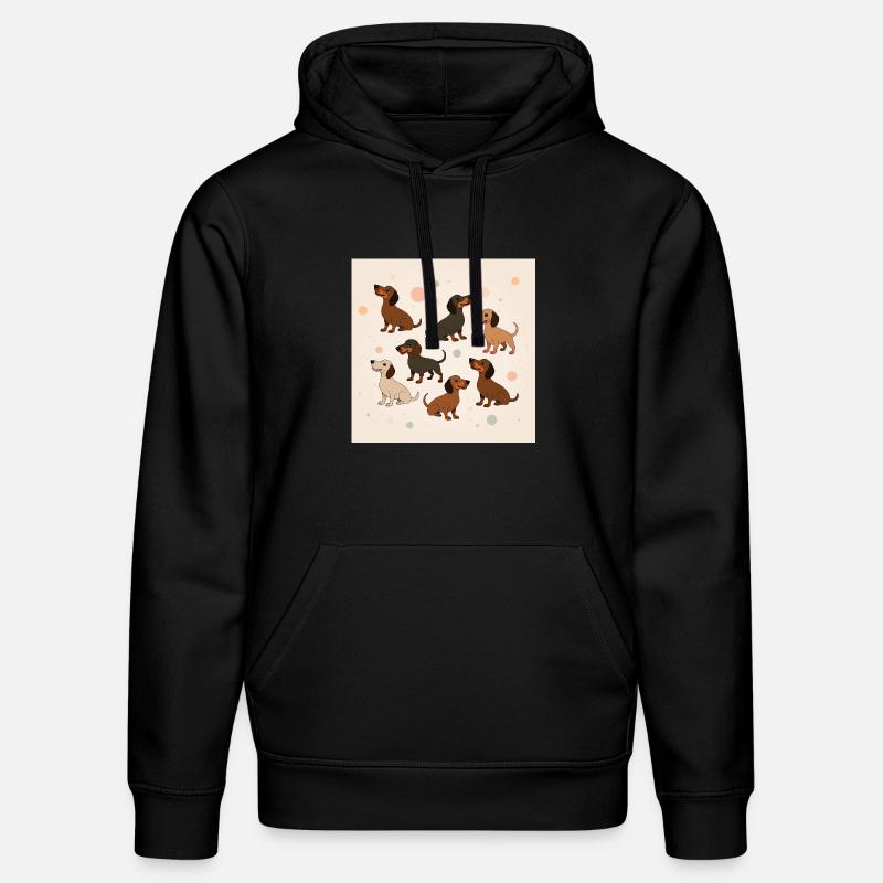 Paradis des teckels - Sweat à capuche bio DRUMMER Stanley/Stella Unisexe - noir