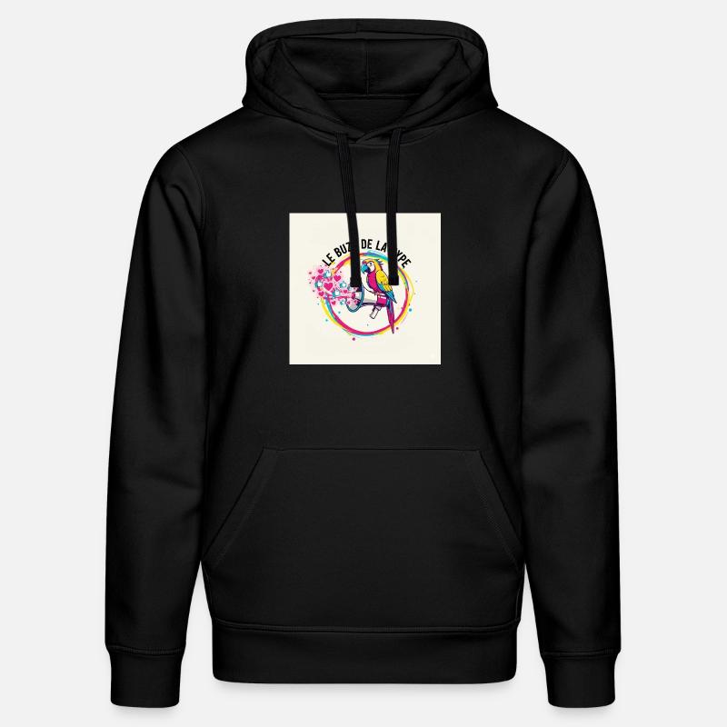 Perroquet Buzz  - Sweat à capuche bio DRUMMER Stanley/Stella Unisexe - noir