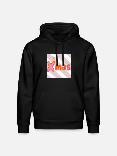 Merry Xmas Groovy Typo - Stanley/Stella DRUMMER Unisex Organic Hoodie - black