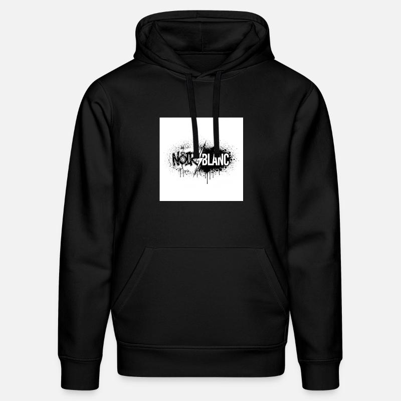 Nordweißer Graffiti-Blitz - Stanley/Stella Unisex Bio-Hoodie DRUMMER - Schwarz