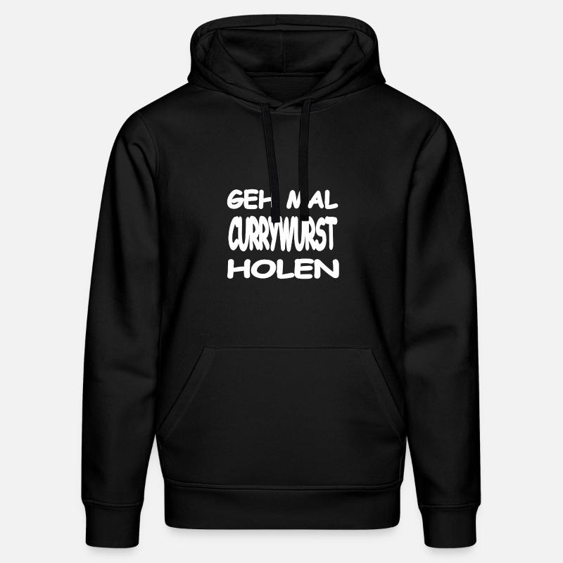 Currywurst - Stanley/Stella Unisex Bio-Hoodie DRUMMER  - Schwarz