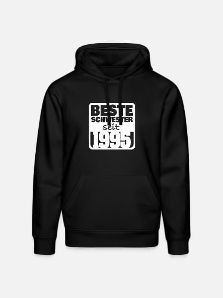 Siblings 1995 - Stanley/Stella DRUMMER Unisex Organic Hoodie - black