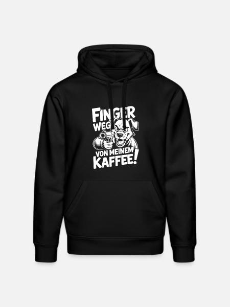 Hands off my coffee - Stanley/Stella DRUMMER Unisex Organic Hoodie - black