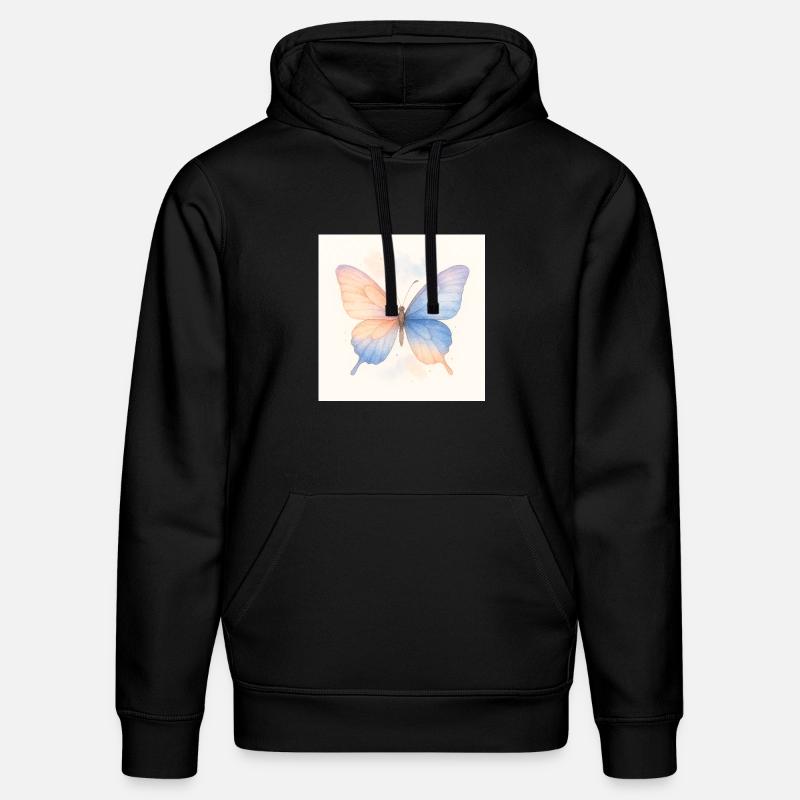 Papillon - Sweat à capuche bio DRUMMER Stanley/Stella Unisexe - noir