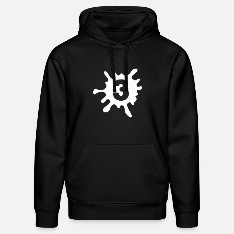 klecks_3- - Stanley/Stella Unisex Bio-Hoodie DRUMMER  - Schwarz